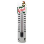 thermomètre émaillé castrol bombé vintage