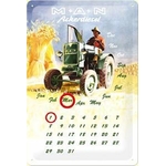 calendrier perpétuel tracteur Man en métal