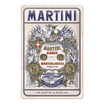 plaque martini vermouth bianco label 20x30