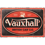 plaque métal logo vauxhall vintage 20x30
