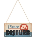 plaque métal en relief do not disturb