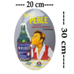 plaque émaillée bière dAlsace Perle Strasbourg 20x30
