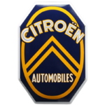 plaque émaillée logo Citroen automobiles