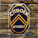 plaque émaillée vintage Citroen automobiles 60x40 cm