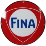 plaque émaillée huiles Fina ronde