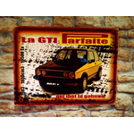 plaque vw golf gti pirelli 30x40 cm