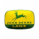 plaque émaillée tracteur Lanz john deere