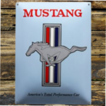 plaque émaillée Mustang americas total performance car