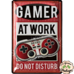 plaque déco gamer do not disturb 20x30cm