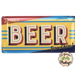 plaque déco de bar à bière 34x17 cm