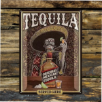 plaque mexican tequila 30x40cm