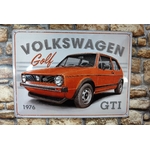 plaque déco publicitaire volkswagen polo gti