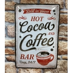 plaque publicitaire café bar cacao
