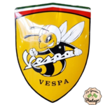 plaque émaillée blason Vespa