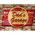 plaque déco américaine dads garage