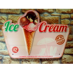 plaque déco ice cream rétro vintage