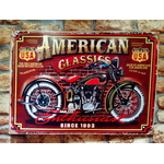 Plaque vintage american classic moto