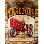 Plaque vintage classic tractors