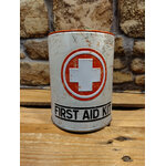 tirelire métal déco first aid rétro