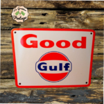 plaque émaillée Gulf vintage