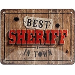plaque métal best sheriff