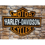 plaque émaillée Harley davidson motorcycles