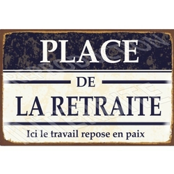 Plaque métal boule bouliste petanque 30 X 20 CM