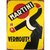 plaque métal martini vermouth 15x20