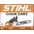 plaque métal tronçonneuse stihl 15x20