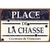 plaque métal déco place de la chasse 20x30
