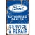 plaque métal rétro ford service & repair 20x30