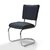 chaise rétro confortable vinyle bleu