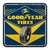SOUS VERRE METAL 9 X 9cm Goodyear tires vintage