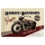 plaque métal émaillée harley vintage moto rétro métal décoration