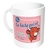 mug tasse céramique rose la vache qui rit