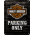 plaque métal harley parking 15x20