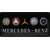 plaque métal mercedes benz logo évolution
