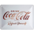 plaque émaillée coca-cola blanche rétro