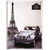 Plaque-métal-40x30cm-relief-CITROEN-2CV-Tour-eiffel rétro