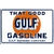 plaque metal gulf gasoline