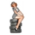 plaque pin-up mecanicienne sur pneus