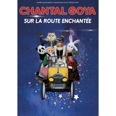 AFFICHE OFFICIELLE DÉDICACÉE  " Chantal Goya sur la route enchantée "