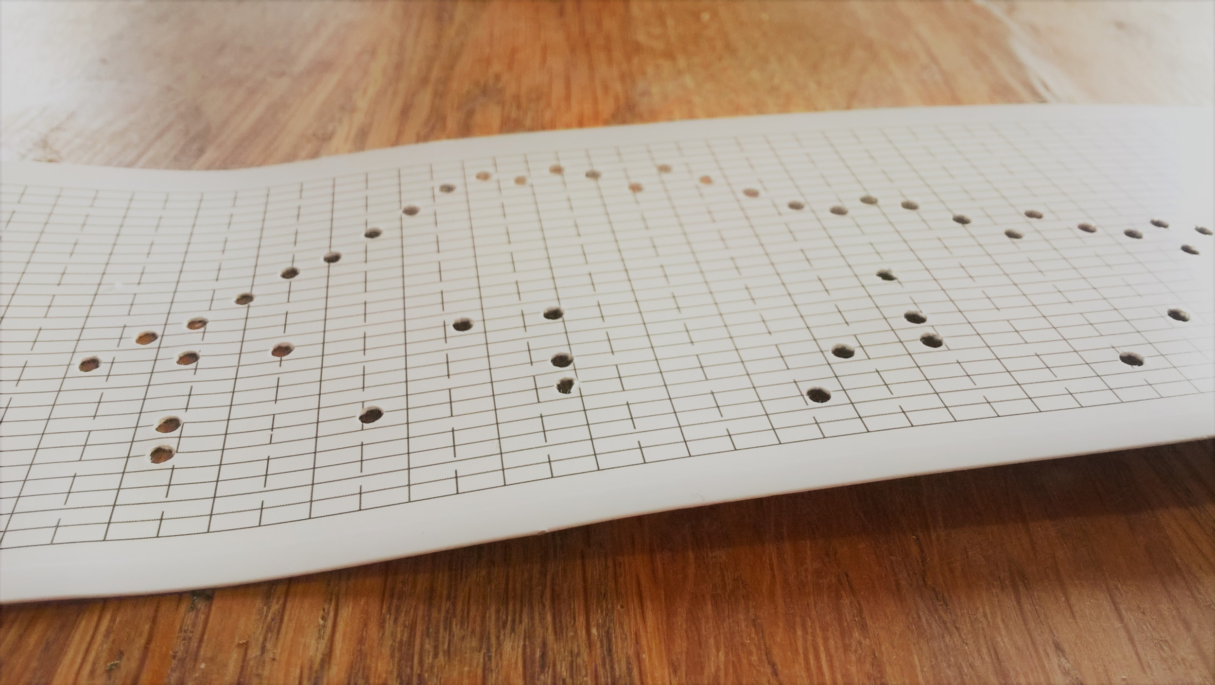 Custom melody for your music box, punched strip