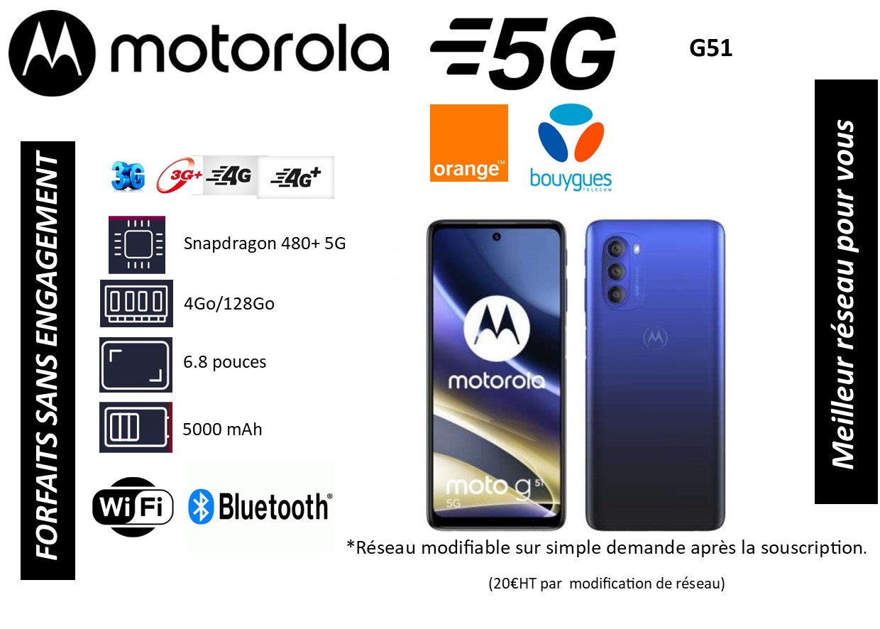 Motorola G51 5G - Grade A+