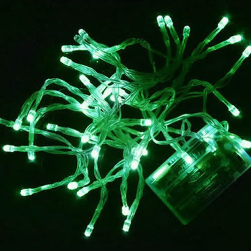 guirlande-lumineuse-40-led-verte-piles vendue sur www.deco-lumineuse.fr