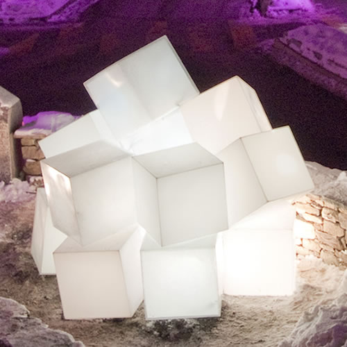 Cube lumineux led filaire NIRVANA 35 CM-Deco Lumineuse