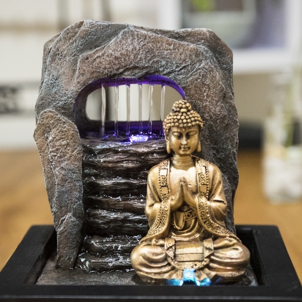 fontaine led design interieur bouddha zen dao vendue sur deco-lumineuse.fr