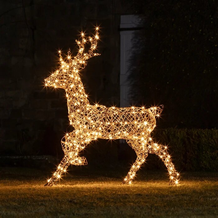 Rennes Lumineux De Noël Exterieur, Renne Illuminé Decoration Noël