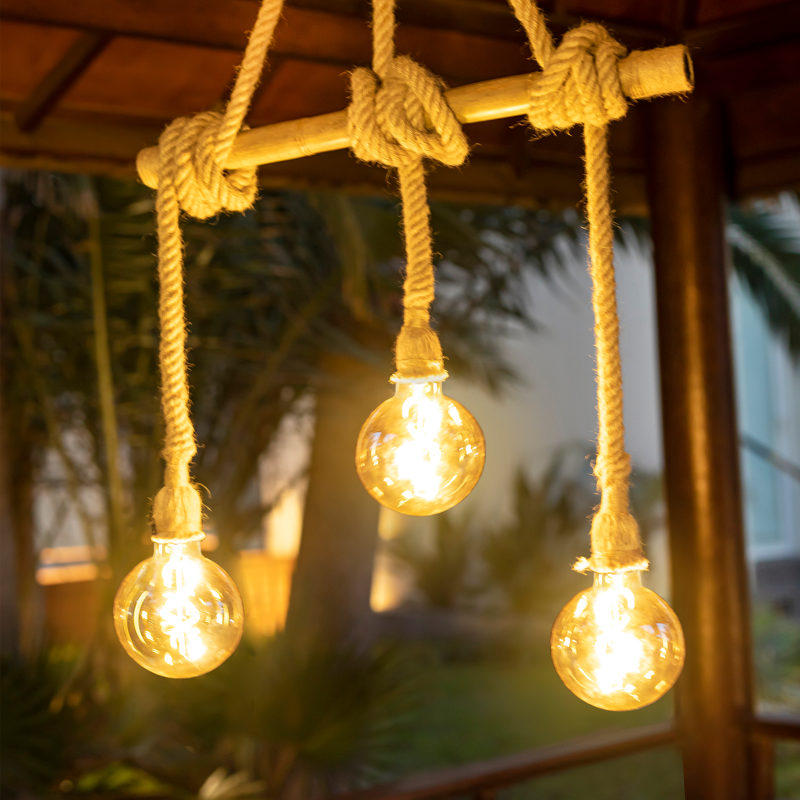 Lampe led sans fil rechargeable suspendue Ilaria-Deco Lumineuse