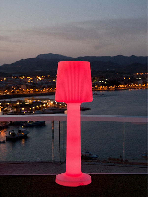 Lampe led sur pied sans fil rechargeable Carmen 165-Deco Lumineuse